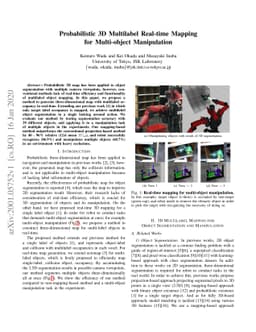Probabilistic 3D Multilabel Real-time Mapping for Multi-object
  Manipulation