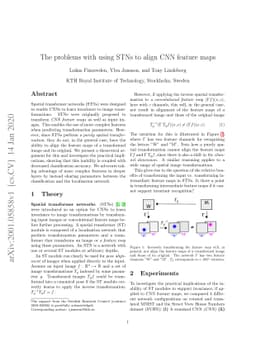 The problems with using STNs to align CNN feature maps