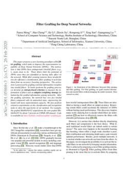 Filter Grafting for Deep Neural Networks