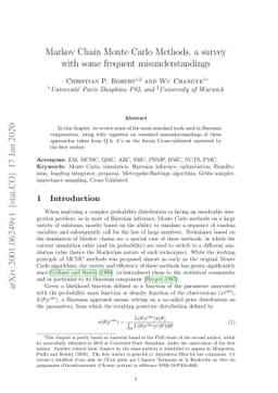 Markov Chain Monte Carlo Methods, a survey with some frequent
  misunderstandings