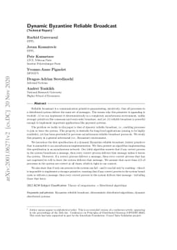 Dynamic Byzantine Reliable Broadcast [Technical Report]