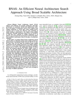 BNAS:An Efficient Neural Architecture Search Approach Using Broad
  Scalable Architecture