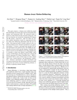 Human-Aware Motion Deblurring
