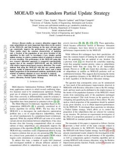 MOEA/D with Random Partial Update Strategy