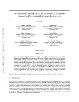 Estimating Latent Demand of Shared Mobility through Censored Gaussian
  Processes