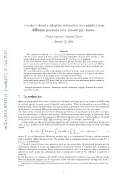 Invariant density adaptive estimation for ergodic jump diffusion
  processes over anisotropic classes