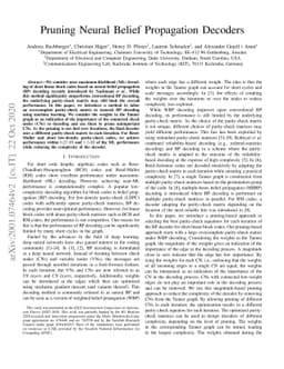 Pruning Neural Belief Propagation Decoders