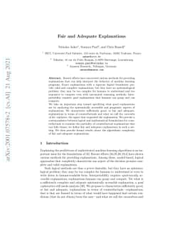 Adequate and fair explanations