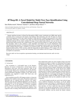M^2 Deep-ID: A Novel Model for Multi-View Face Identification Using
  Convolutional Deep Neural Networks