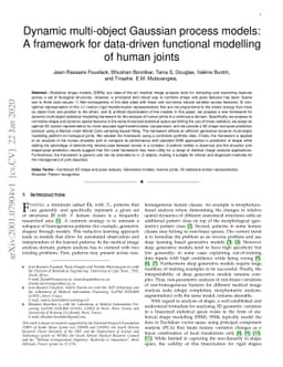 Dynamic multi-object Gaussian process models: A framework for
  data-driven functional modelling of human joints