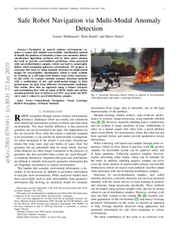 Safe Robot Navigation via Multi-Modal Anomaly Detection