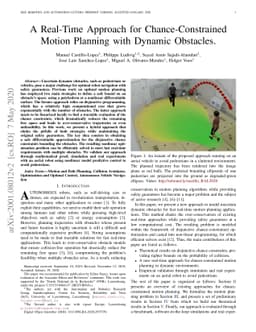 A Real-Time Approach for Chance-Constrained Motion Planning with Dynamic
  Obstacles