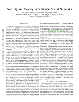 Security and Privacy in Vehicular Social Networks