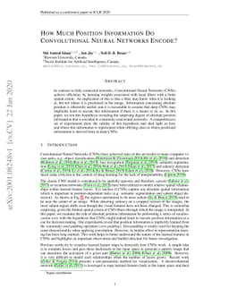 How Much Position Information Do Convolutional Neural Networks Encode?