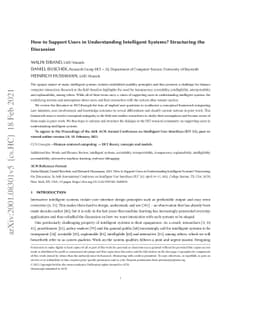 How to Support Users in Understanding Intelligent Systems? Structuring
  the Discussion