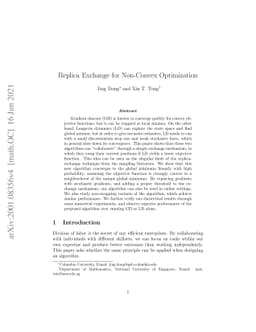 Replica Exchange for Non-Convex Optimization
