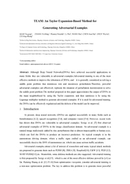 TEAM: An Taylor Expansion-Based Method for Generating Adversarial
  Examples