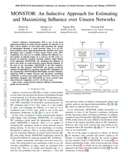 MONSTOR: An Inductive Approach for Estimating and Maximizing Influence
  over Unseen Networks