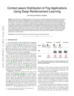 Context-aware Distribution of Fog Applications Using Deep Reinforcement
  Learning