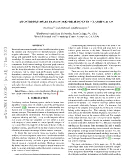 An Ontology-Aware Framework for Audio Event Classification
