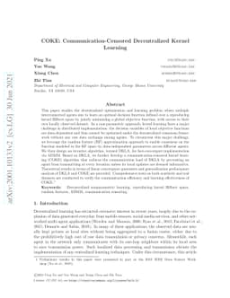 COKE: Communication-Censored Decentralized Kernel Learning
