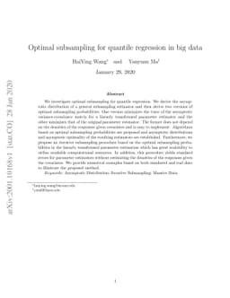 Optimal subsampling for quantile regression in big data