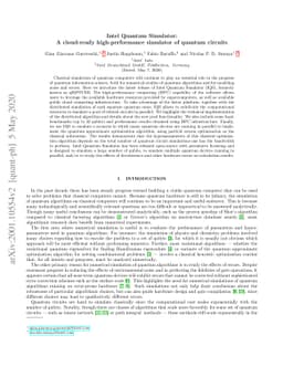 Intel Quantum Simulator: A cloud-ready high-performance simulator of
  quantum circuits