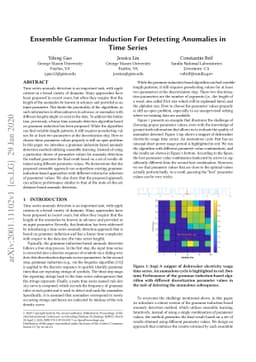 Ensemble Grammar Induction For Detecting Anomalies in Time Series