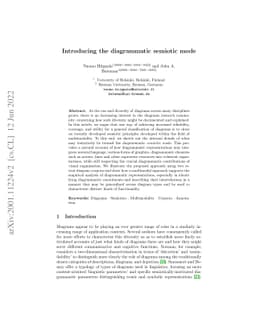 Introducing the diagrammatic semiotic mode