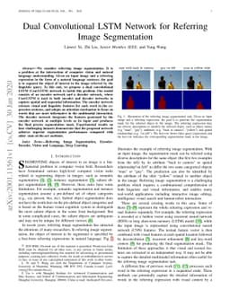 Dual Convolutional LSTM Network for Referring Image Segmentation