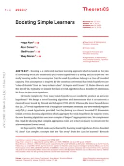 Boosting Simple Learners