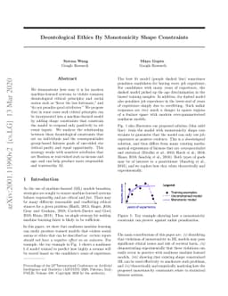 Deontological Ethics By Monotonicity Shape Constraints