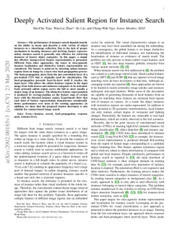 Deeply Activated Salient Region for Instance Search