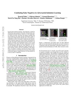 Combating False Negatives in Adversarial Imitation Learning