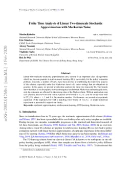 Finite Time Analysis of Linear Two-timescale Stochastic Approximation
  with Markovian Noise