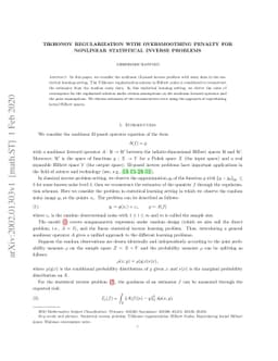 Tikhonov regularization with oversmoothing penalty for nonlinear
  statistical inverse problems
