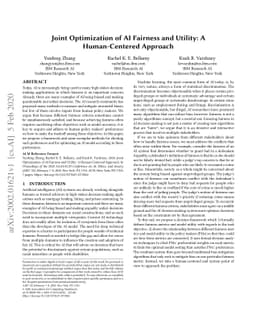 Joint Optimization of AI Fairness and Utility: A Human-Centered Approach
