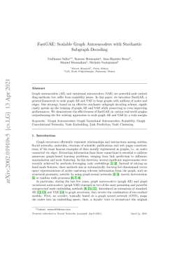FastGAE: Scalable Graph Autoencoders with Stochastic Subgraph Decoding