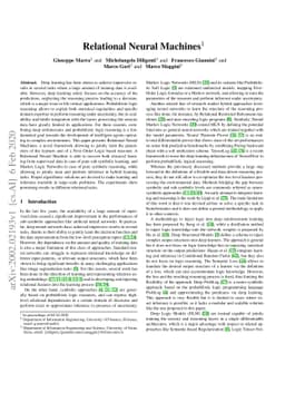 Relational Neural Machines