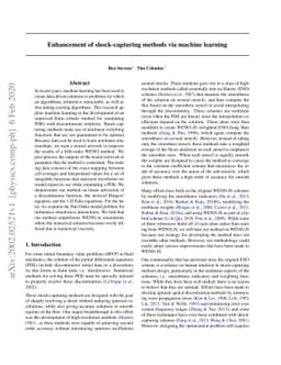 Enhancement of shock-capturing methods via machine learning