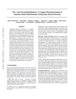 The k-tied Normal Distribution: A Compact Parameterization of Gaussian
  Mean Field Posteriors in Bayesian Neural Networks