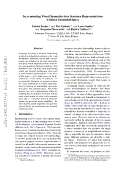 Incorporating Visual Semantics into Sentence Representations within a
  Grounded Space