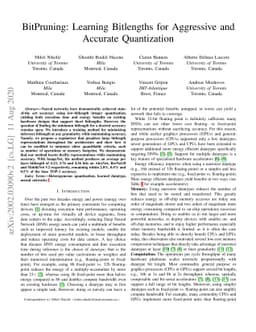 BitPruning: Learning Bitlengths for Aggressive and Accurate Quantization