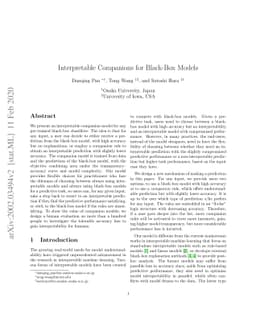Interpretable Companions for Black-Box Models