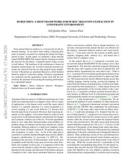 Durocmien: A deep framework for duroc skeleton extraction in constraint
  environment