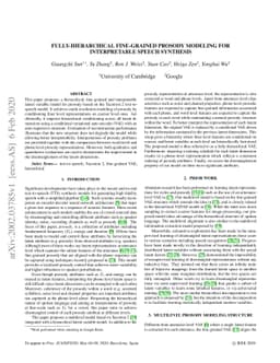 Fully-hierarchical fine-grained prosody modeling for interpretable
  speech synthesis