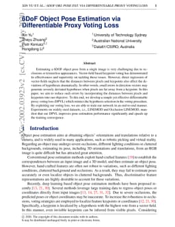 6DoF Object Pose Estimation via Differentiable Proxy Voting Loss