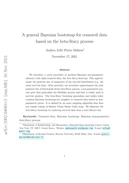 A general Bayesian bootstrap for censored data based on the beta-Stacy
  process