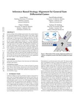 Inference-Based Strategy Alignment for General-Sum Differential Games