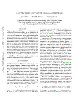 M-estimators of scatter with eigenvalue shrinkage
